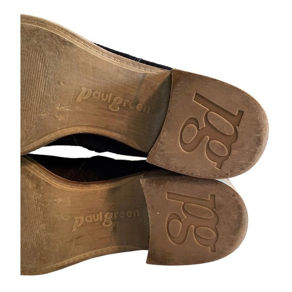 Paul Green Logan Black Suede Ankle Bootie US 6.5 Casual Boots Fall Staple - Picture 8 of 12